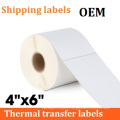 4" x 6" Adhesive Coated Paper Art Paper Label For Shipping Logistics Tracking